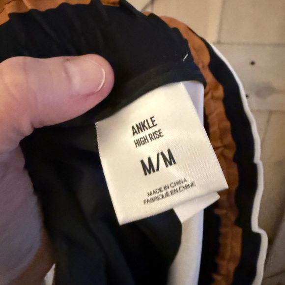 Express Striped High Waist Ankle Pant - Picture 4 of 10